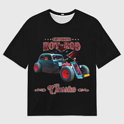 Мужская футболка оверсайз Кастомный хотрод