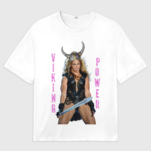 Мужская футболка оверсайз Viking Power Beyonce / 3D-принт – фото 1