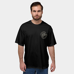 Футболка оверсайз мужская Олдскульный Харлей, цвет: 3D-принт — фото 2