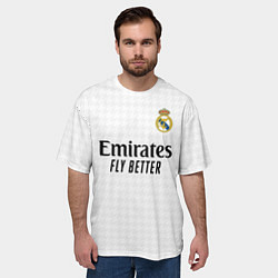 Футболка оверсайз мужская Винисиус Реал Мадрид форма 2425, цвет: 3D-принт — фото 2