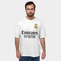 Футболка оверсайз мужская Модрич Реал Мадрид форма 2425, цвет: 3D-принт — фото 2