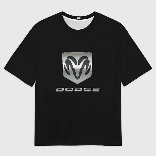 Мужская футболка оверсайз Dodge logo / 3D-принт – фото 1