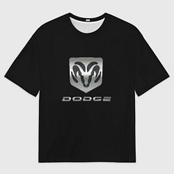 Мужская футболка оверсайз Dodge logo