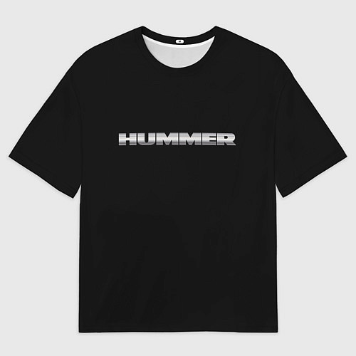 Мужская футболка оверсайз Hummer logo / 3D-принт – фото 1