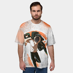 Футболка оверсайз мужская Ветролом - Харука, цвет: 3D-принт — фото 2