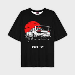 Футболка оверсайз мужская Mazda RX-7, цвет: 3D-принт