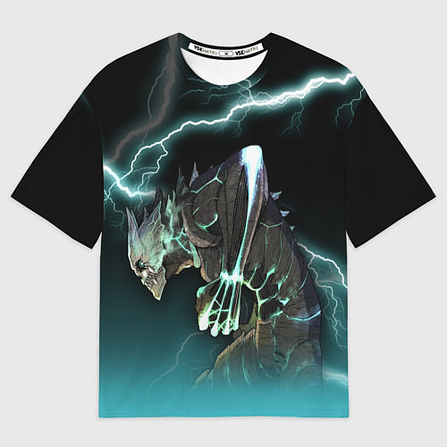 Мужская футболка оверсайз Кайдзю / 3D-принт – фото 1