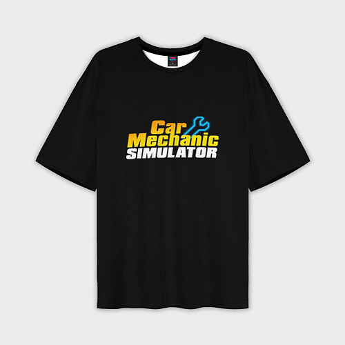 Мужская футболка оверсайз Car Mechanic Simulator / 3D-принт – фото 1