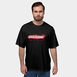 Футболка оверсайз мужская Crashday, цвет: 3D-принт — фото 2