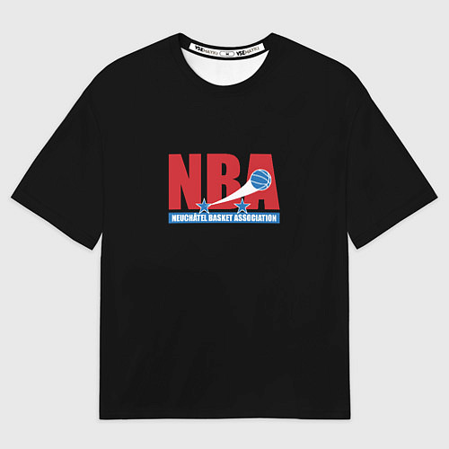 Мужская футболка оверсайз NBA sport basketball / 3D-принт – фото 1