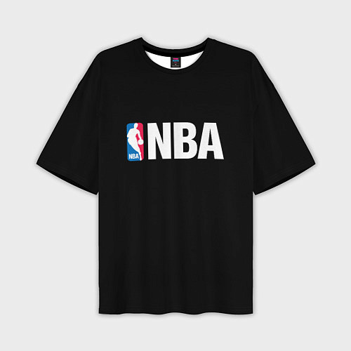 Мужская футболка оверсайз NBA logo sport / 3D-принт – фото 1