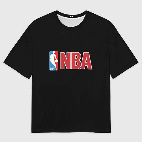 Мужская футболка оверсайз NBA logo / 3D-принт – фото 1