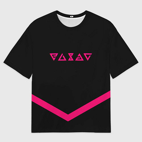 Мужская футболка оверсайз Ведьмак символы / 3D-принт – фото 1