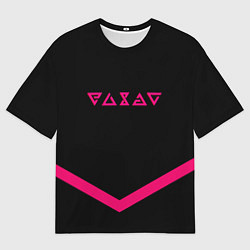 Мужская футболка оверсайз Ведьмак символы