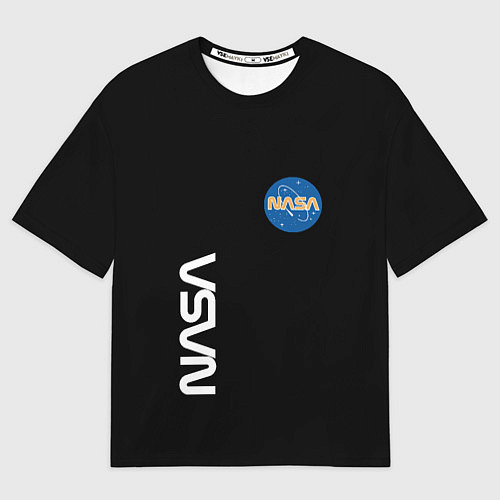 Мужская футболка оверсайз NASA logo usa space / 3D-принт – фото 1