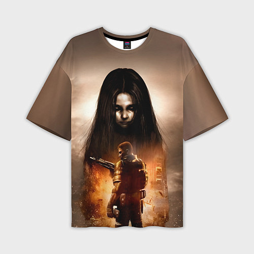 Мужская футболка оверсайз Альма Вейд Fear город и герой / 3D-принт – фото 1
