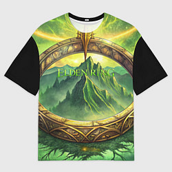 Мужская футболка оверсайз Магическое кольцо Elden Ring