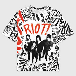 Футболка оверсайз мужская Paramore - riot, цвет: 3D-принт