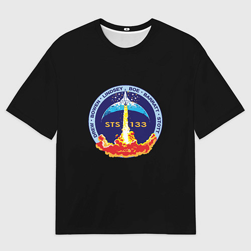 Мужская футболка оверсайз NASA space trend / 3D-принт – фото 1