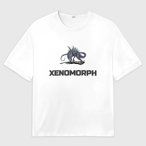 Мужская футболка оверсайз Чужой xenomorph / 3D-принт – фото 1