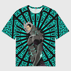 Мужская футболка оверсайз Кафка Хибино Кайдзю номер 8