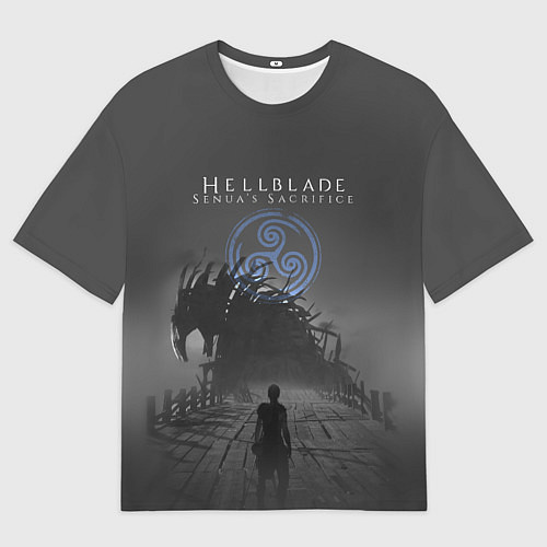 Мужская футболка оверсайз Hellblade - Sign / 3D-принт – фото 1