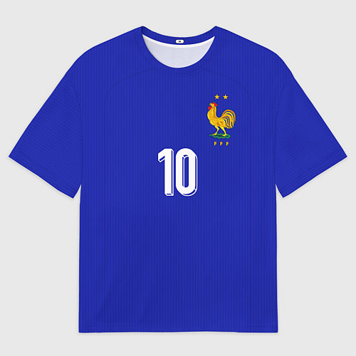 Мужская футболка оверсайз Мбаппе Евро 2024 сборная Франции домашняя / 3D-принт – фото 1