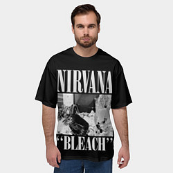 Футболка оверсайз мужская Nirvana first album, цвет: 3D-принт — фото 2