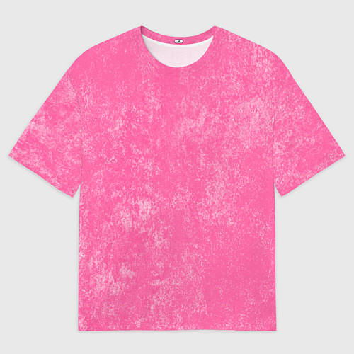 Мужская футболка оверсайз Pink bleached splashes / 3D-принт – фото 1