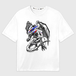 Футболка оверсайз мужская BMW s1000rr dragon, цвет: 3D-принт