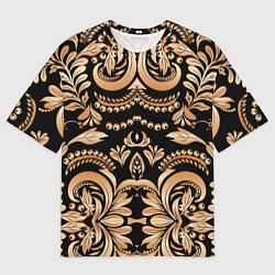 Мужская футболка оверсайз Славянский этнический узор