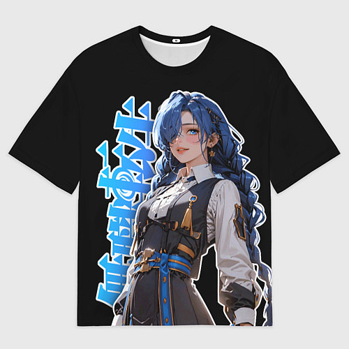 Мужская футболка оверсайз Mushoku Tensei - Рокси тян / 3D-принт – фото 1