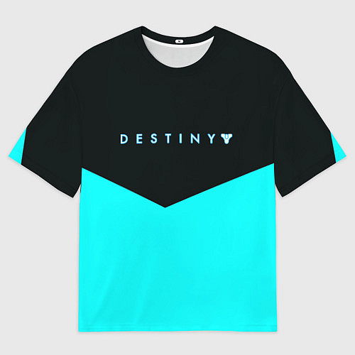 Мужская футболка оверсайз Destiny action geometry / 3D-принт – фото 1