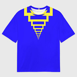 Футболка оверсайз мужская Прямоугольники уходящие, цвет: 3D-принт