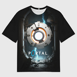 Мужская футболка оверсайз Portal space