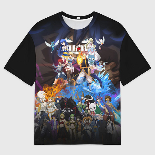 Мужская футболка оверсайз Фейри Тейл / 3D-принт – фото 1