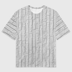 Футболка оверсайз мужская Текстура серого камня, цвет: 3D-принт