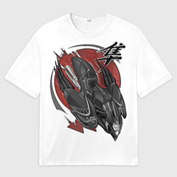 Мужская футболка оверсайз Suzuki Hayabusa сокол