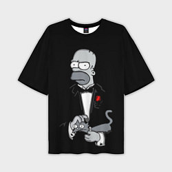 Футболка оверсайз мужская Homer - the godfather, цвет: 3D-принт