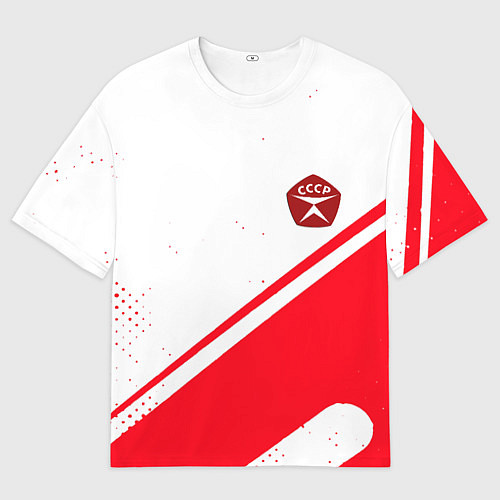 Мужская футболка оверсайз СССР спортивный стиль и знак качества / 3D-принт – фото 1