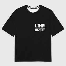 Мужская футболка оверсайз Lim Bizkit logo