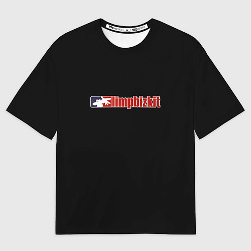 Мужская футболка оверсайз Limp Bizkit logo rock / 3D-принт – фото 1