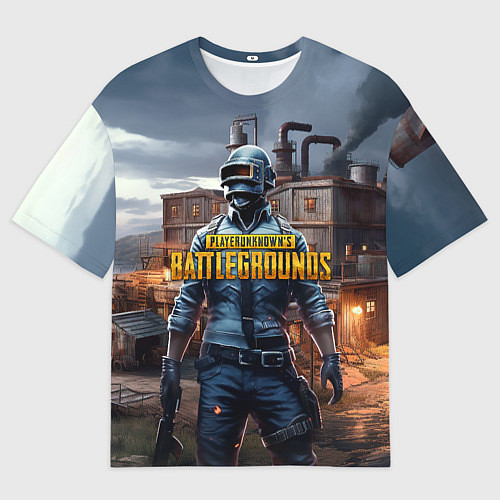 Мужская футболка оверсайз PUBG персонаж из игры / 3D-принт – фото 1