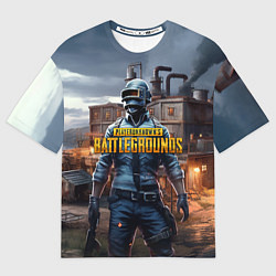 Футболка оверсайз мужская PUBG персонаж из игры, цвет: 3D-принт
