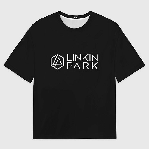 Мужская футболка оверсайз Linkin parrk logo chester / 3D-принт – фото 1