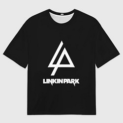 Мужская футболка оверсайз Linkin park logo brend music