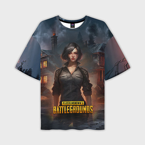 Мужская футболка оверсайз PUBG game wallpaper / 3D-принт – фото 1