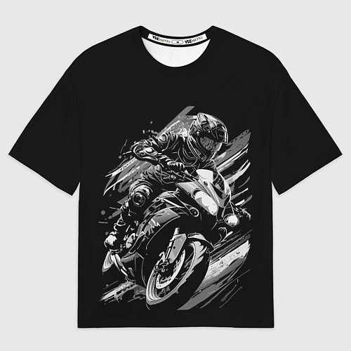 Мужская футболка оверсайз Спорт байк / 3D-принт – фото 1