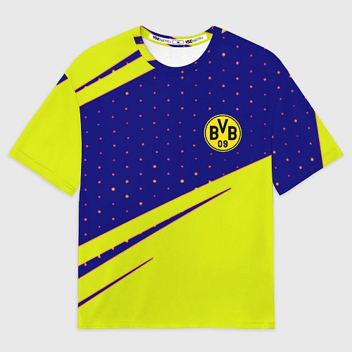 Мужская футболка оверсайз Borussia logo geometry / 3D-принт – фото 1