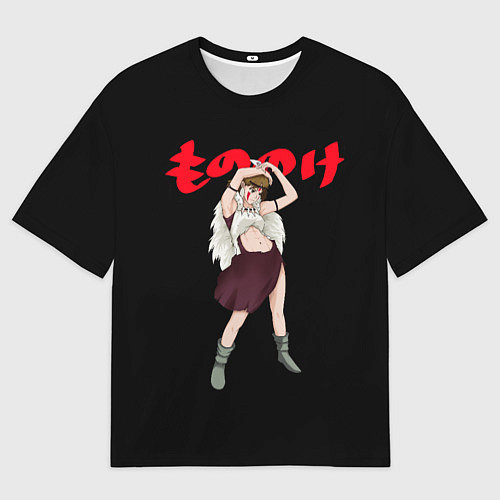 Мужская футболка оверсайз Принцесса Мононоке: Studio Ghibli / 3D-принт – фото 1